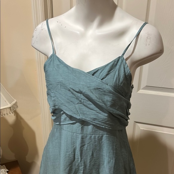 Cupshe Light Blue Spaghetti Strap Mini Dress. Small. NWT - Picture 2 of 12